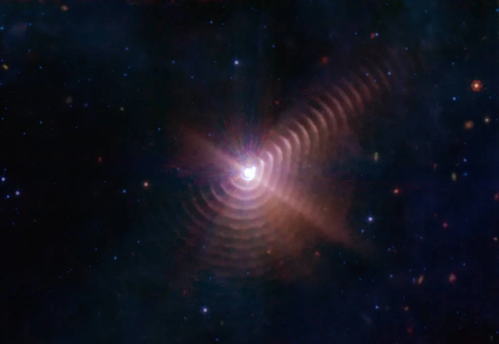 Dust Rings Around Wolf-Rayet 140 Star System