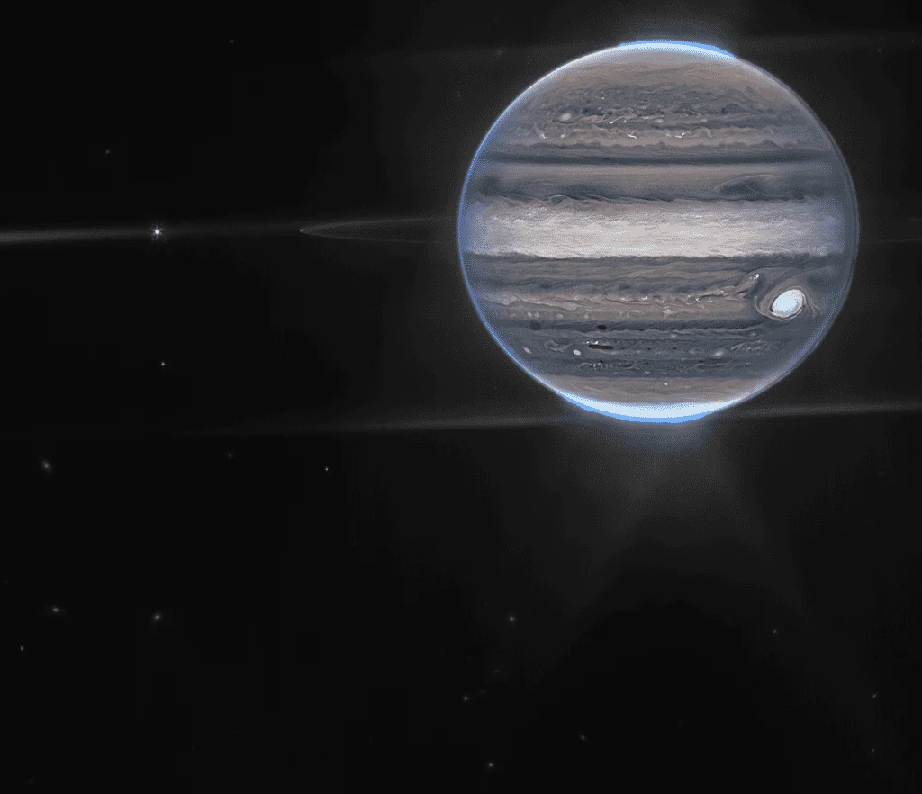 Jupiter by JWST Wide Angle Shot
