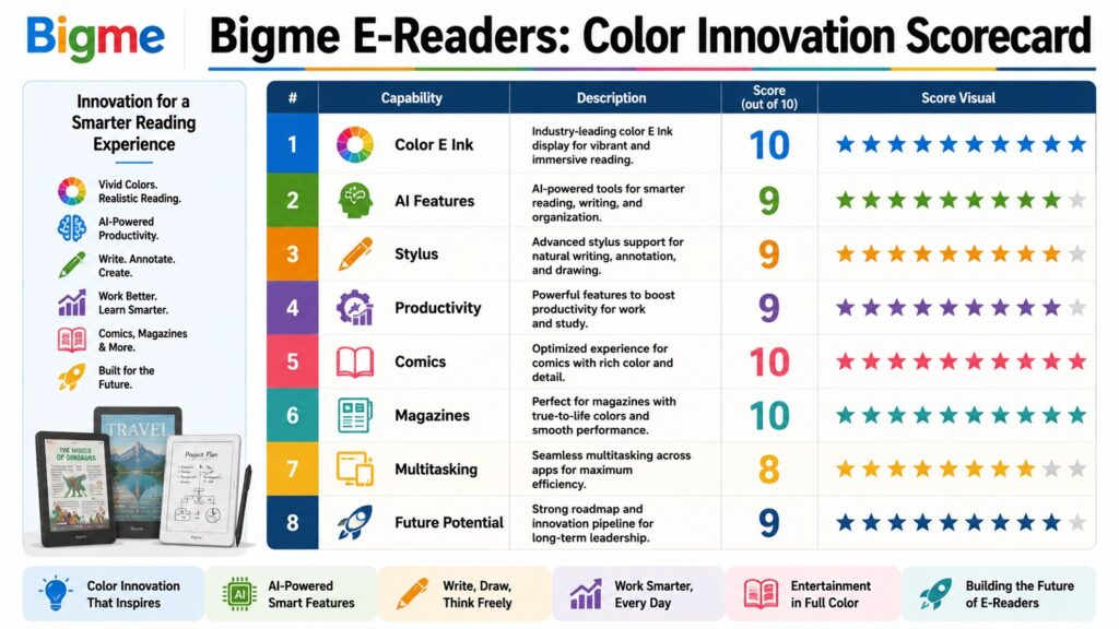 Bigme E-Readers: Color Innovation Scorecard