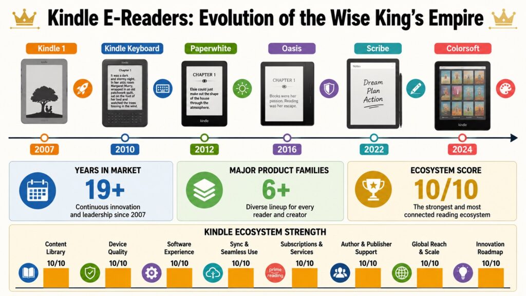 Kindle E-Readers: Evolution of the Wise King's Empire