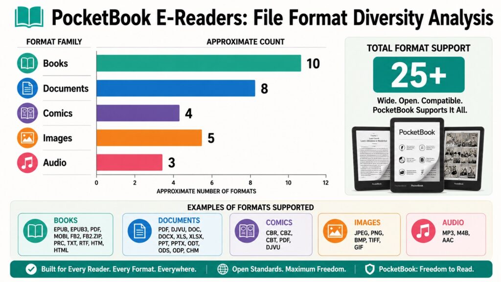 PocketBook E-Readers -- File Format Diversity Analysis