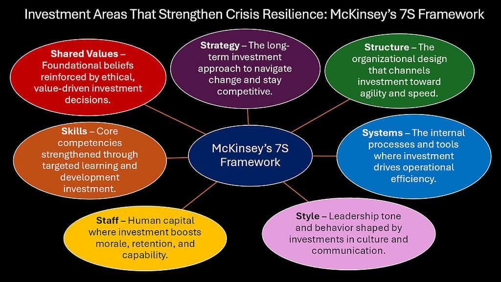 Investment Areas That Strengthen Crisis Resilience -- McKinsey’s 7S Framework