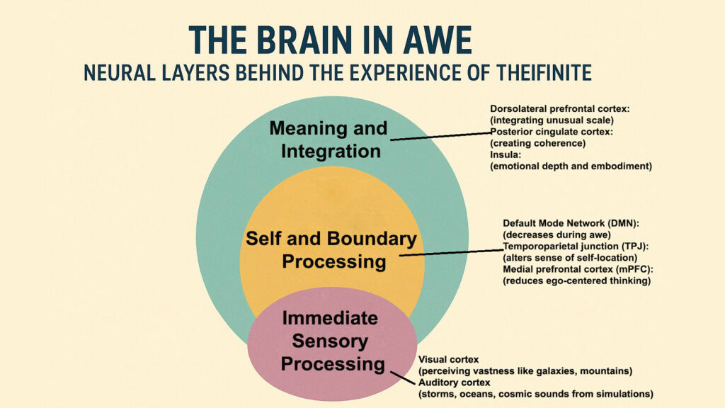 Brain in Awe -- Neural Layers Behind the Experience of God and the Infinite