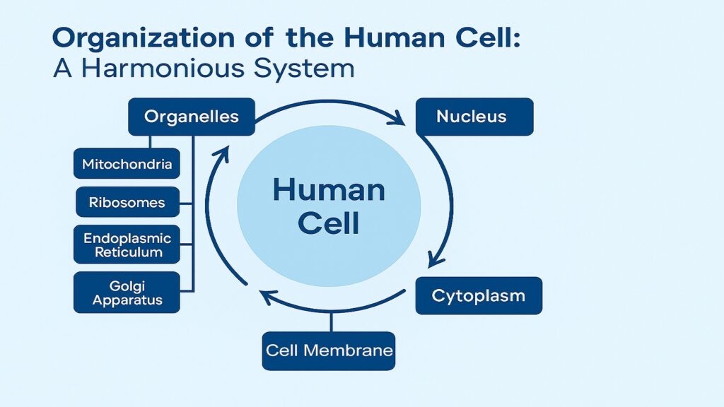 Organization of the Human Cell -- A Harmonious System