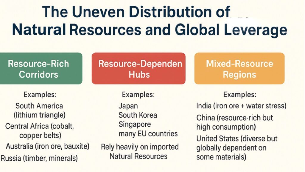 Uneven Distribution of Natural Resources and Global Leverage
