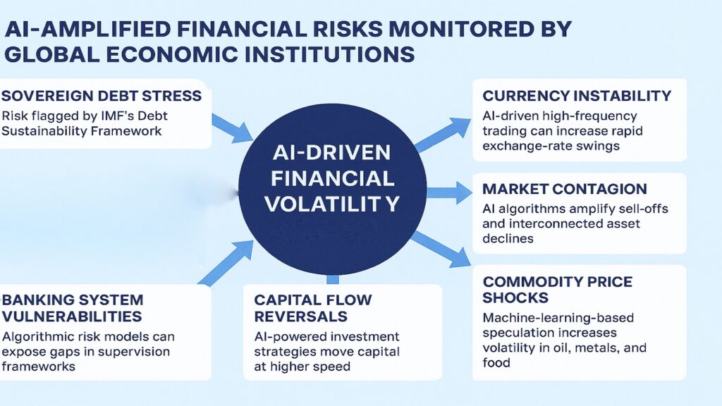 AI-Amplified Financial Risks Monitored by Global Economic Institutions