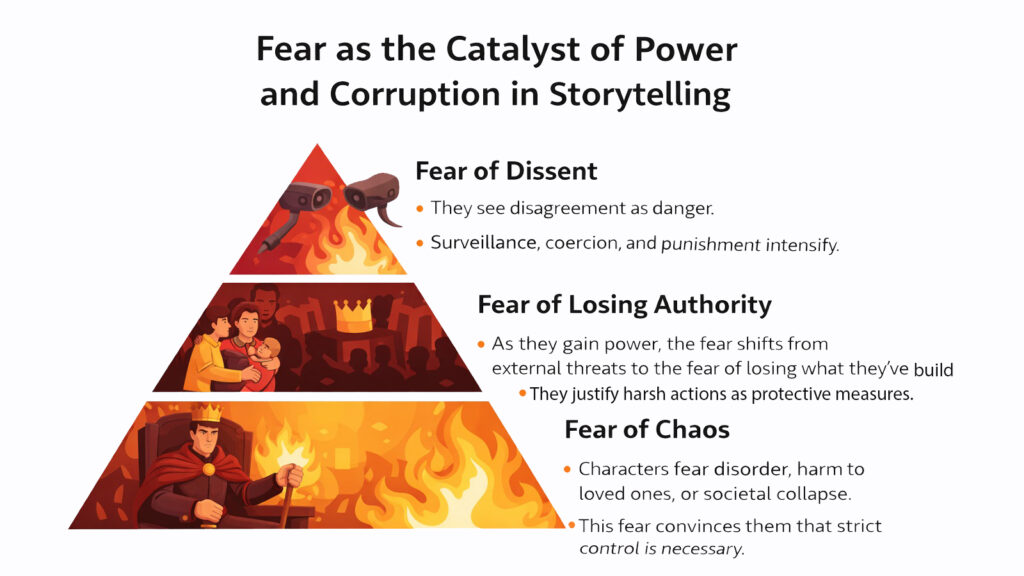 Fear as the Catalyst of Power and Corruption in Storytelling