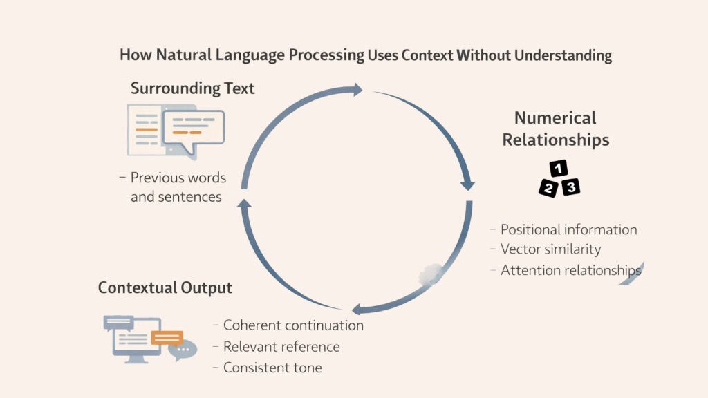 How Natural Language Processing Uses Context Without Understanding