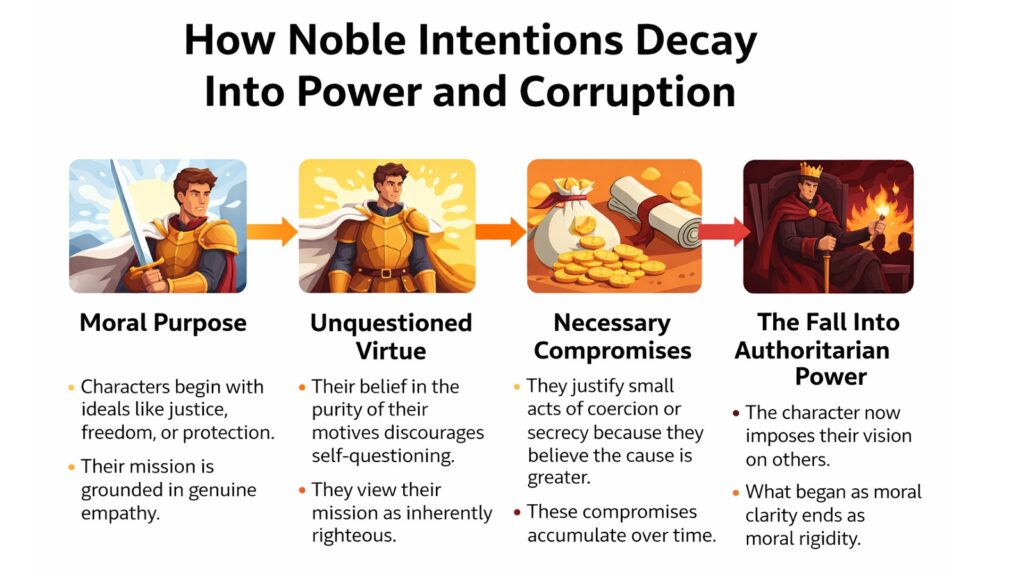 How Noble Intentions Decay Into Power and Corruption