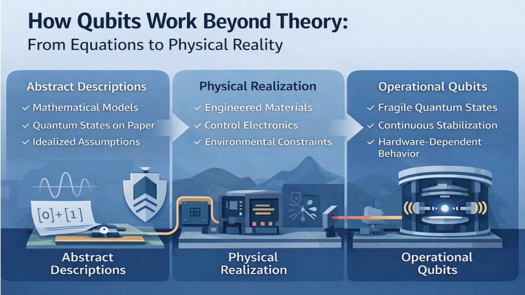 How Qubits Work Beyond Theory -- From Equations to Physical Reality