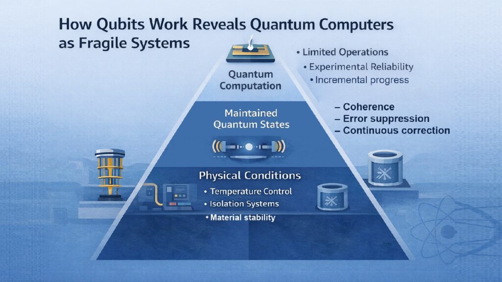 How Qubits Work Reveals Quantum Computers as Fragile Systems