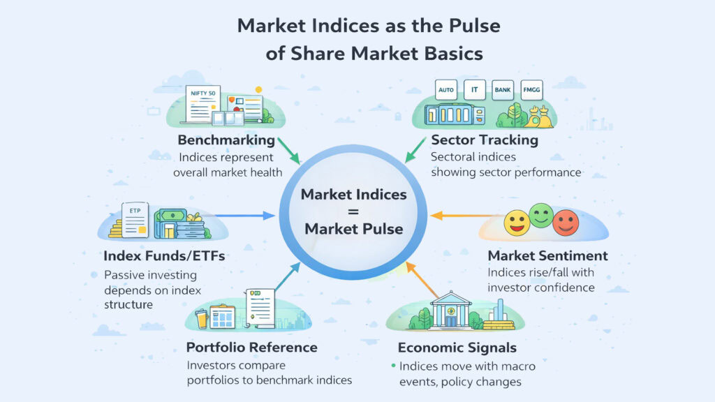 Market Indices as the Pulse of Share Market Basics