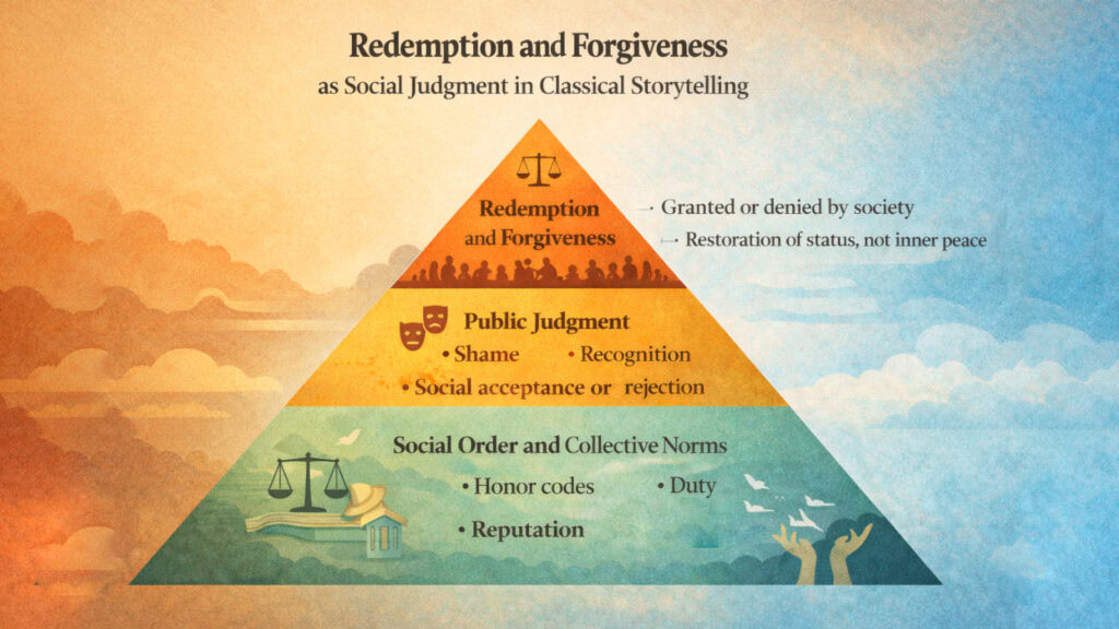 Redemption and Forgiveness as Social Judgment in Classical Storytelling