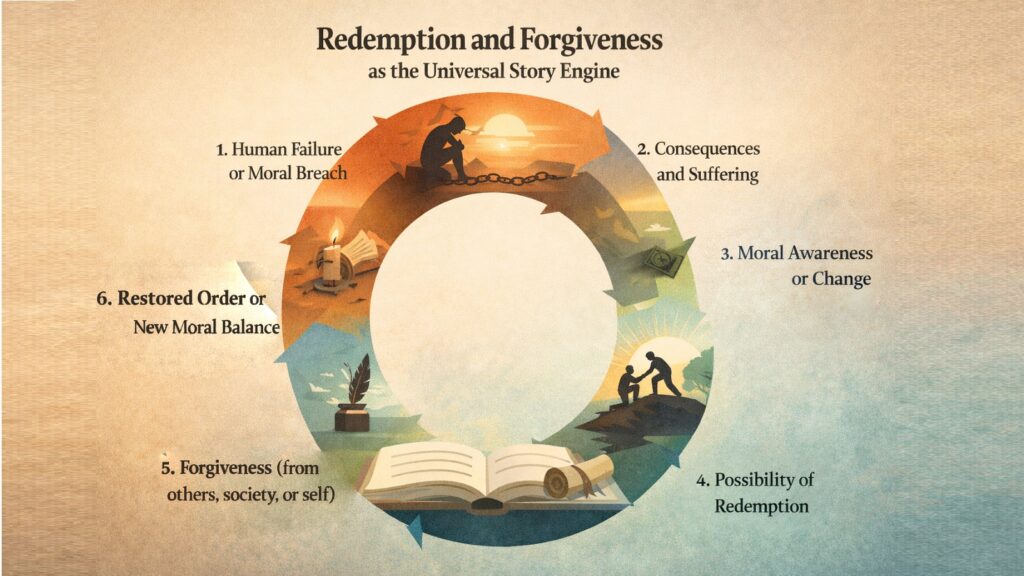 Redemption and Forgiveness as the Universal Story Engine