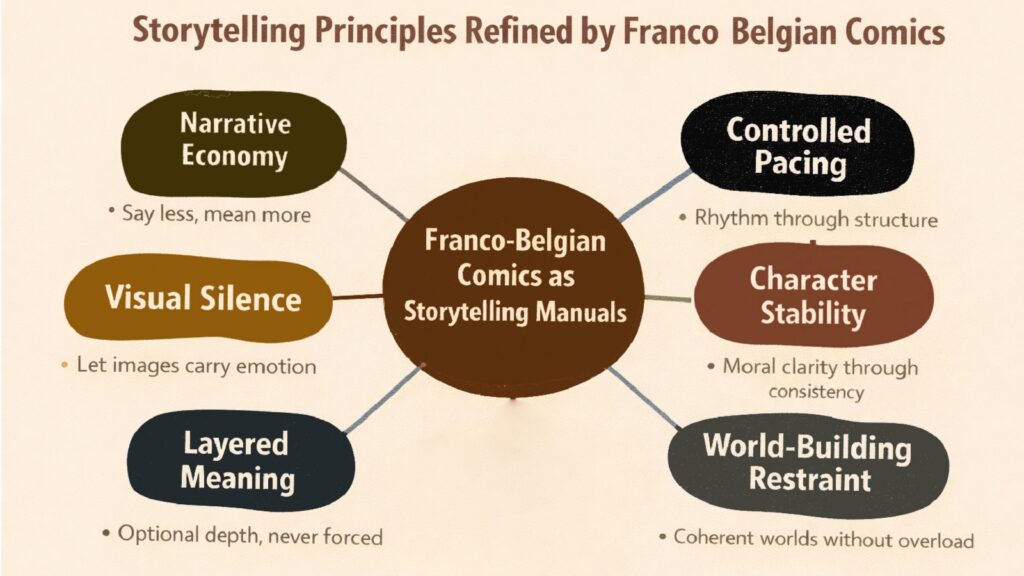 Storytelling Principles Refined by Franco Belgian Comics