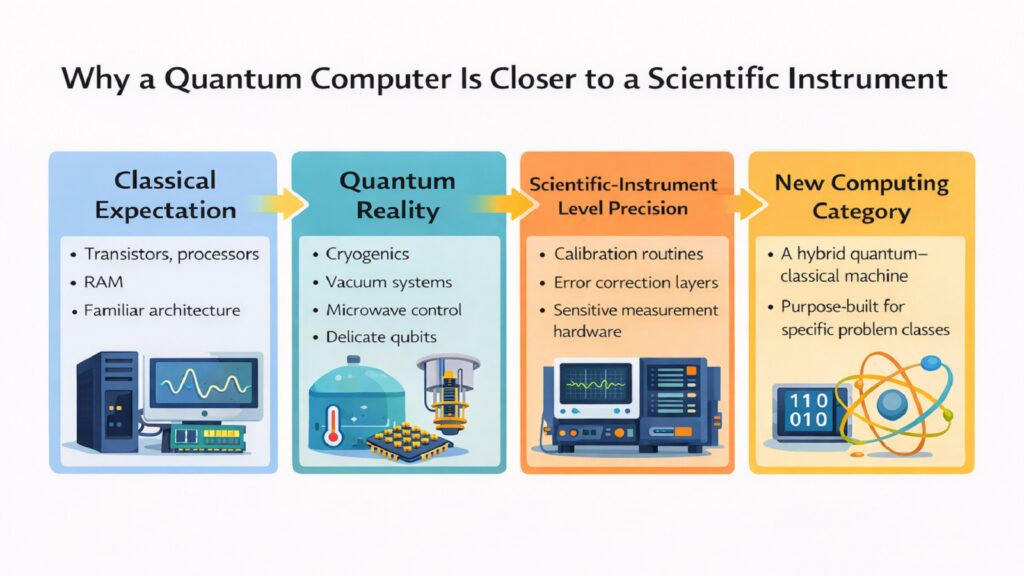 Why a Quantum Computer Is Closer to a Scientific Instrument