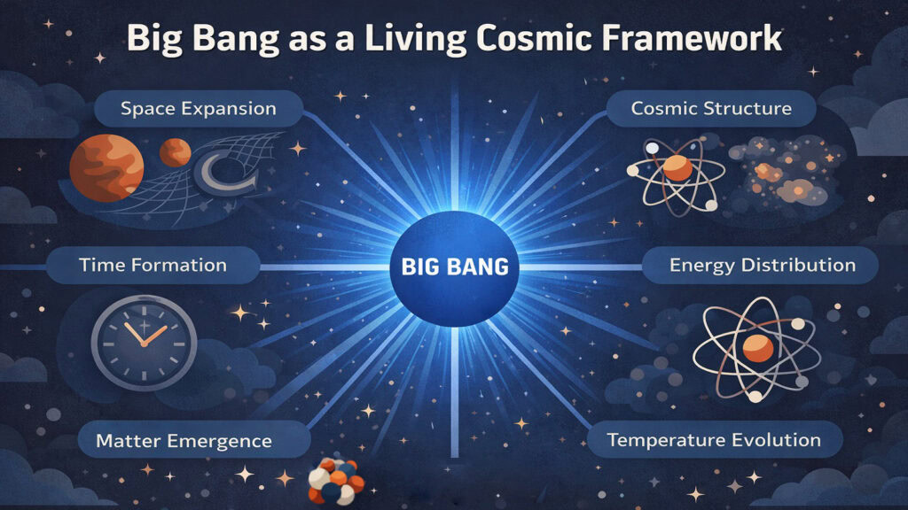 Big Bang as a Living Cosmic Framework