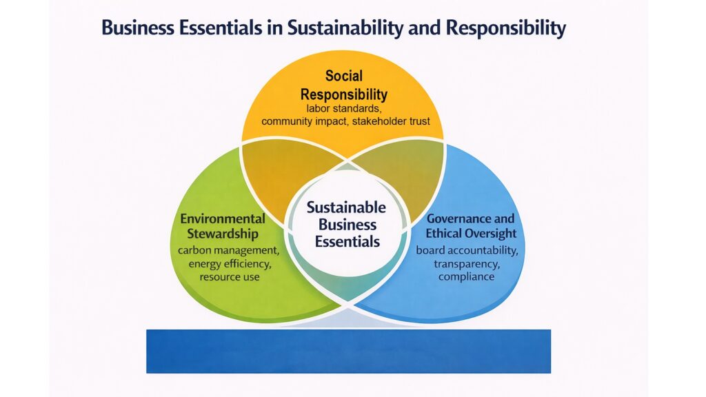 Business Essentials in Sustainability and Responsibility