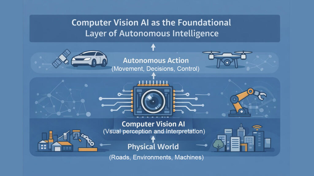 Computer Vision AI as the Foundational Layer of Autonomous Intelligence