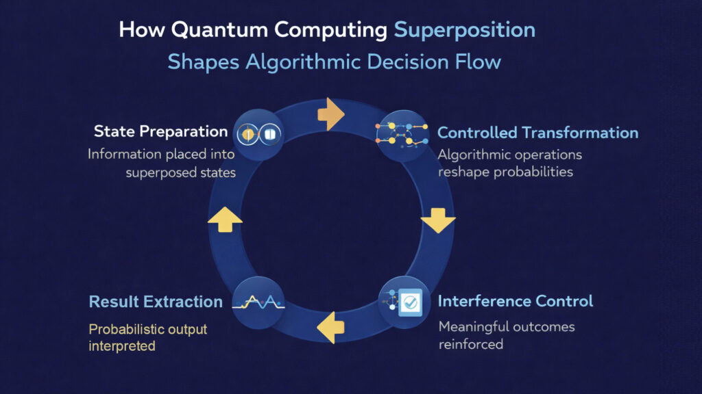 How Quantum Computing Superposition Shapes Algorithmic Decision Flow