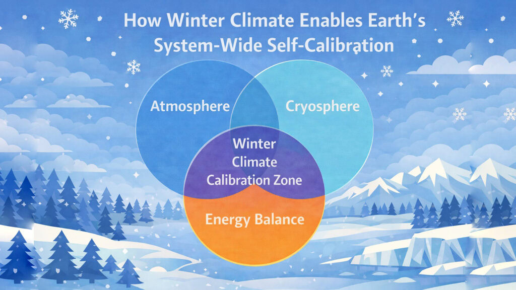 How Winter Climate Enables Earth’s System-Wide Self-Calibration