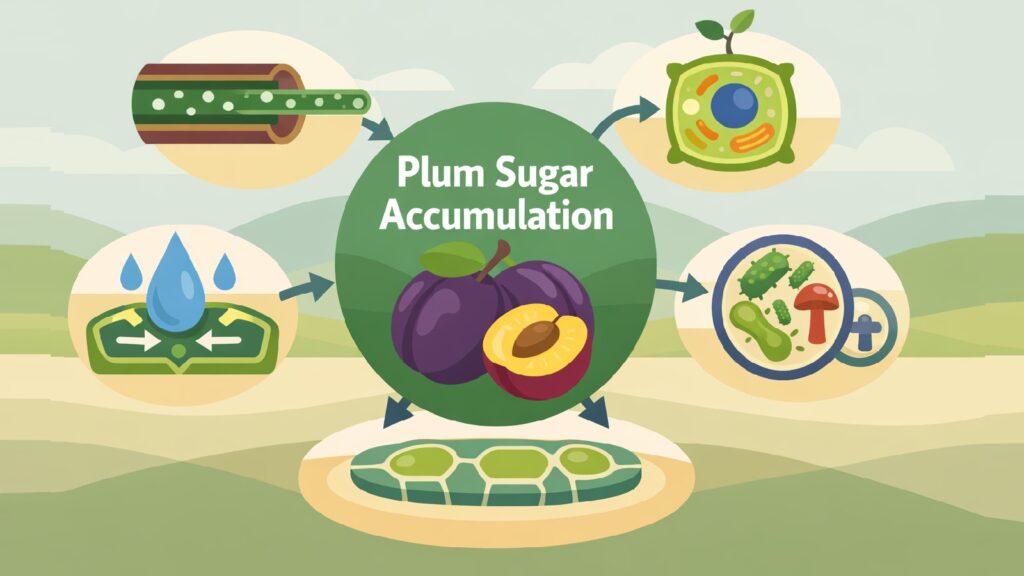 Plum Sugar Accumulation -- 6 Essential Mechanisms That Work