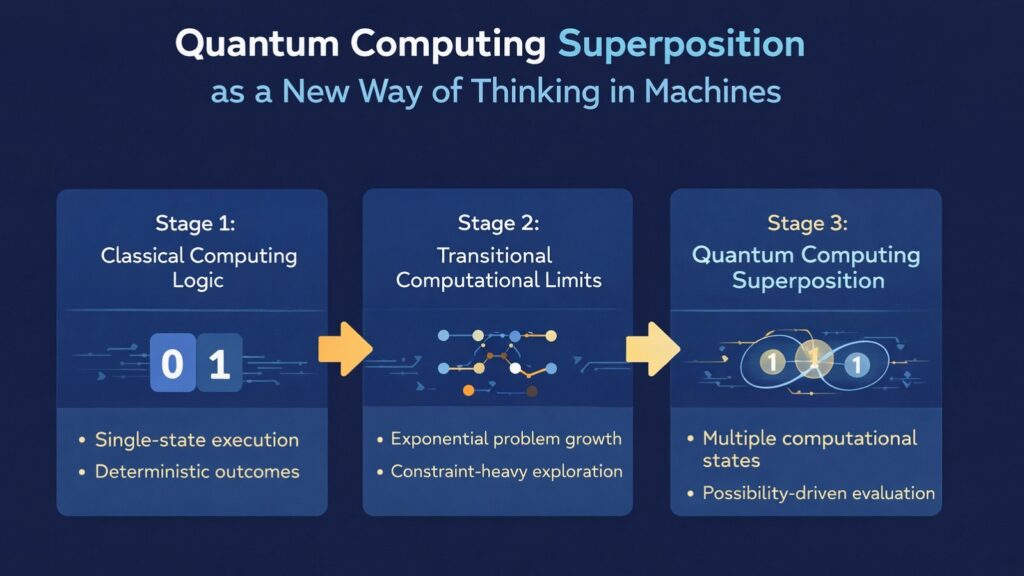 Quantum Computing Superposition as a New Way of Thinking in Machines
