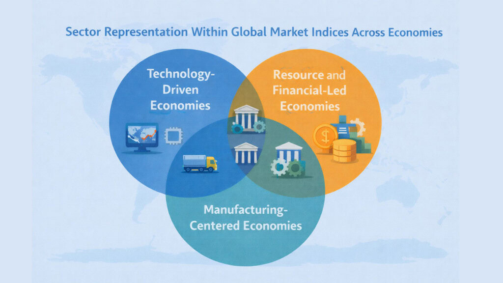 Sector Representation Within Global Market Indices Across Economies