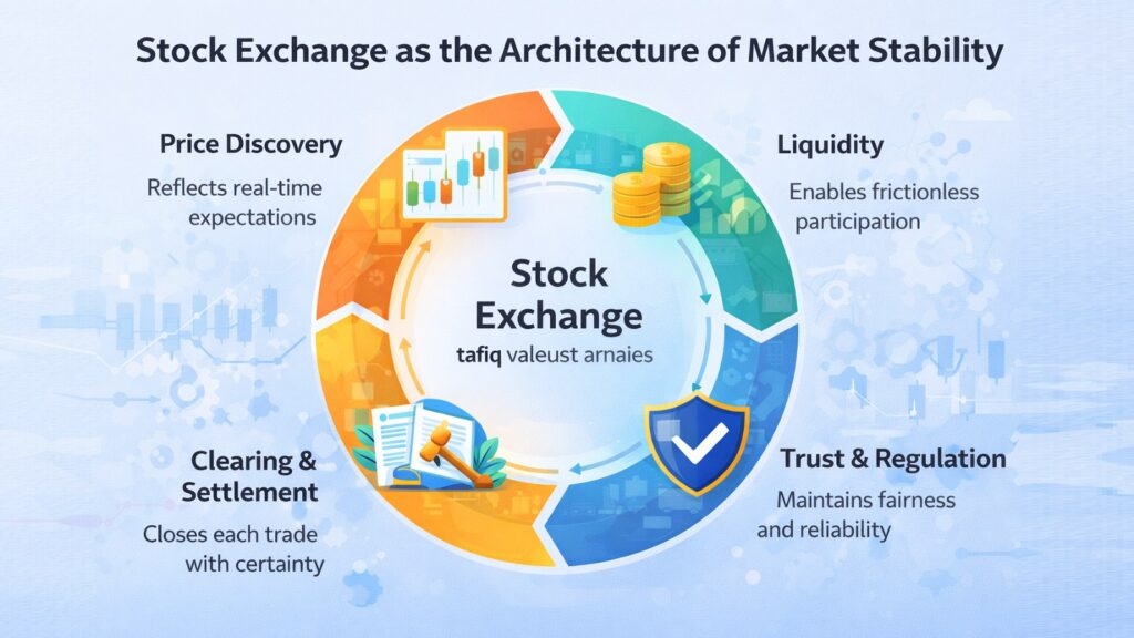 Stock Exchange as the Architecture of Market Stability