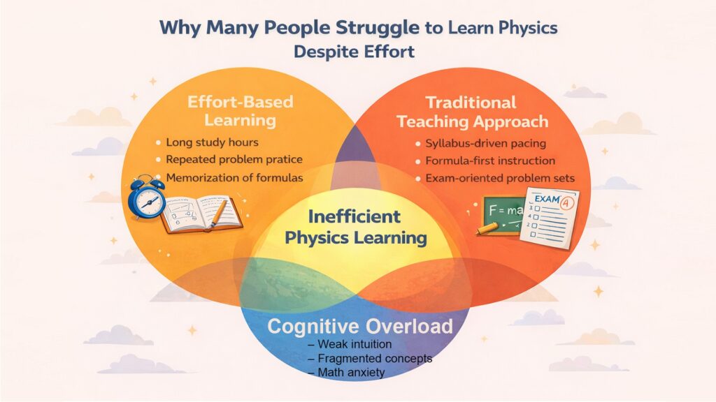 Why Many People Struggle to Learn Physics Despite Effort