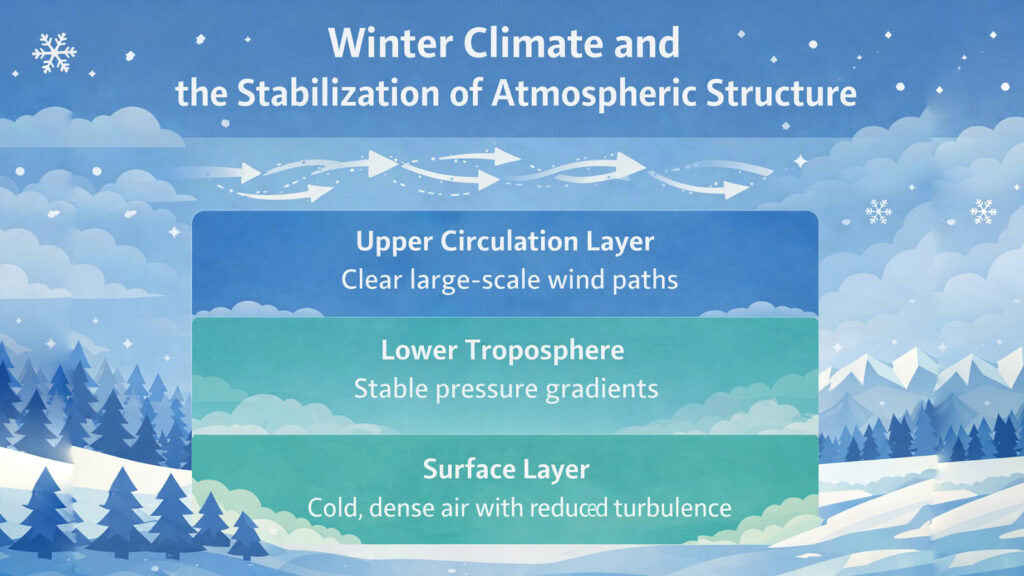 Winter Climate and the Stabilization of Atmospheric Structure
