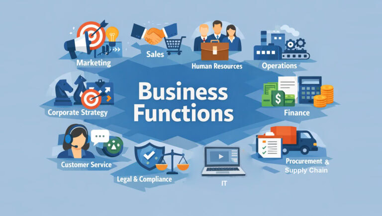 Business Functions -- 10 Essential Pillars of Modern Companies