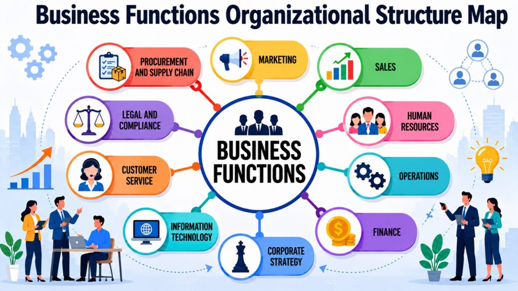 Business Functions Organizational Structure Map