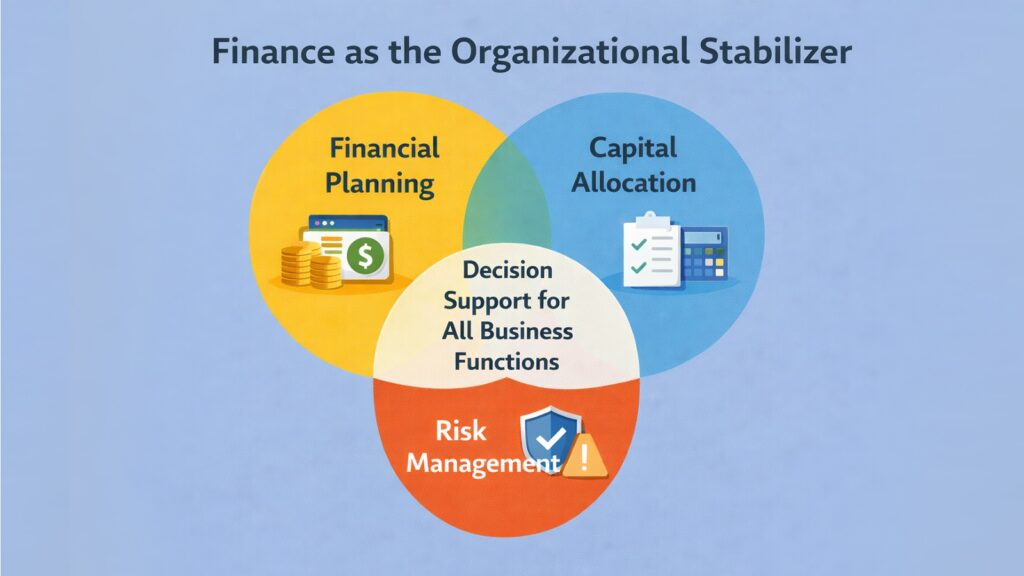 Finance as the Organizational Stabilizer