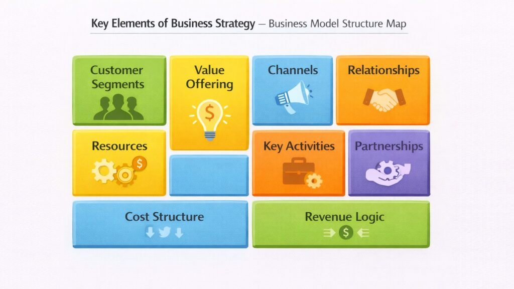Key Elements of Business Strategy – Business Model Structure Map