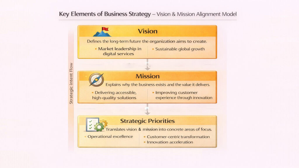 Key Elements of Business Strategy – Vision & Mission Alignment Model