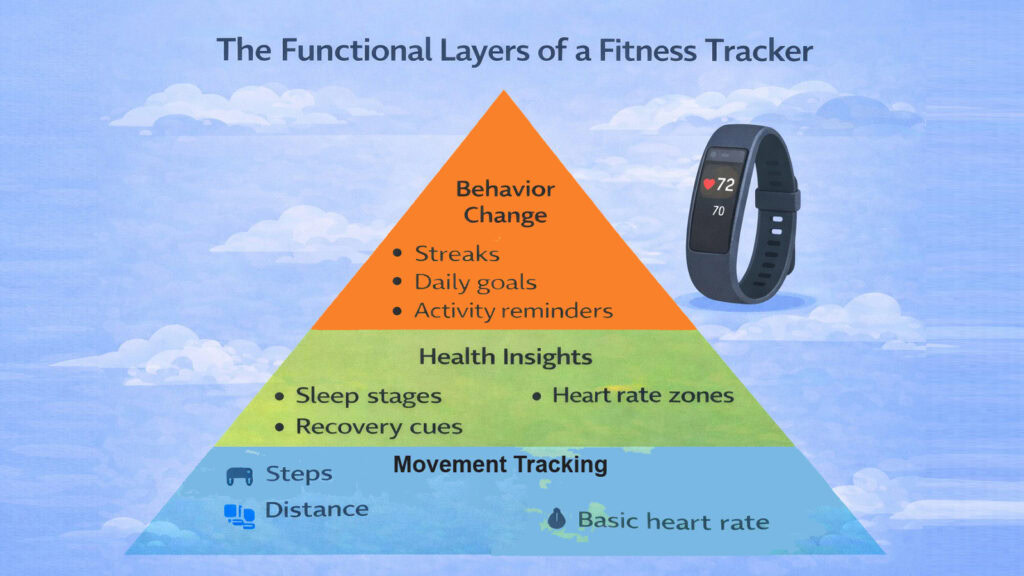 The Functional Layers of a Fitness Tracker