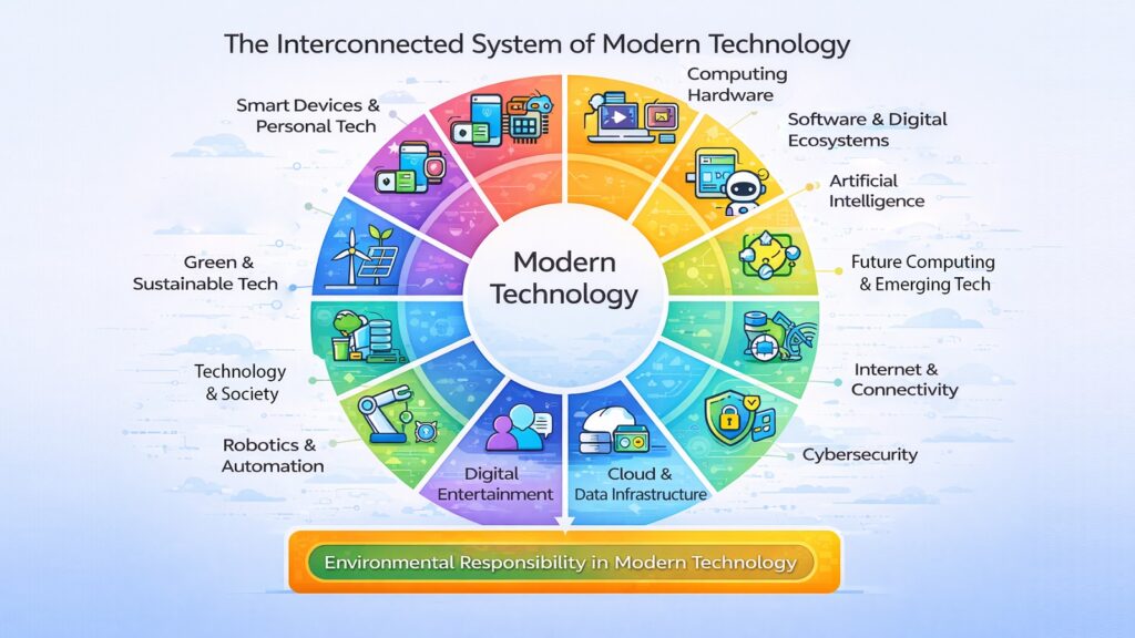 The Interconnected System of Modern Technology