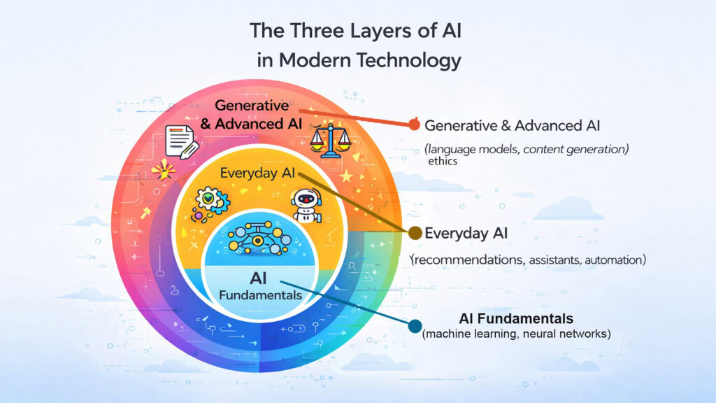 The Three Layers of AI in Modern Technology
