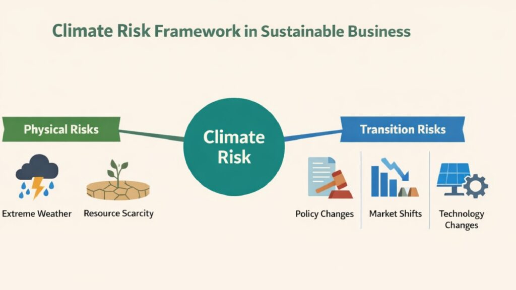 Climate Risk Framework in Sustainable Business