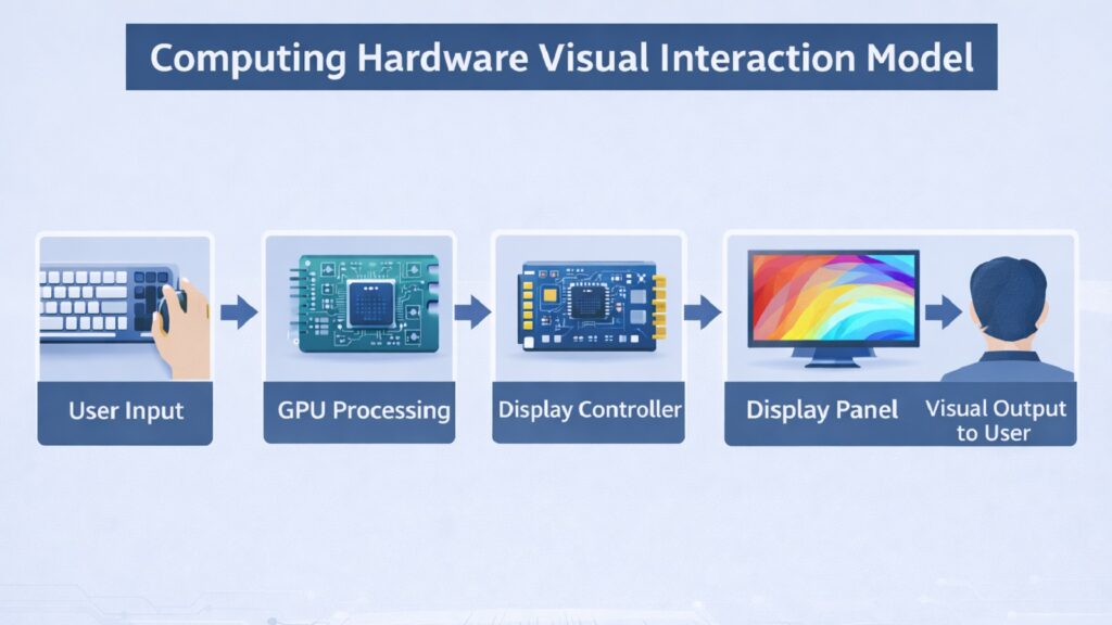 Computing Hardware Visual Interaction Model