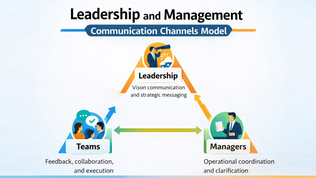 Leadership and Management Communication Channels Model