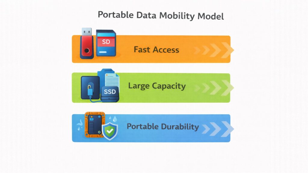 Personal Tech Devices -- Portable Data Mobility Model