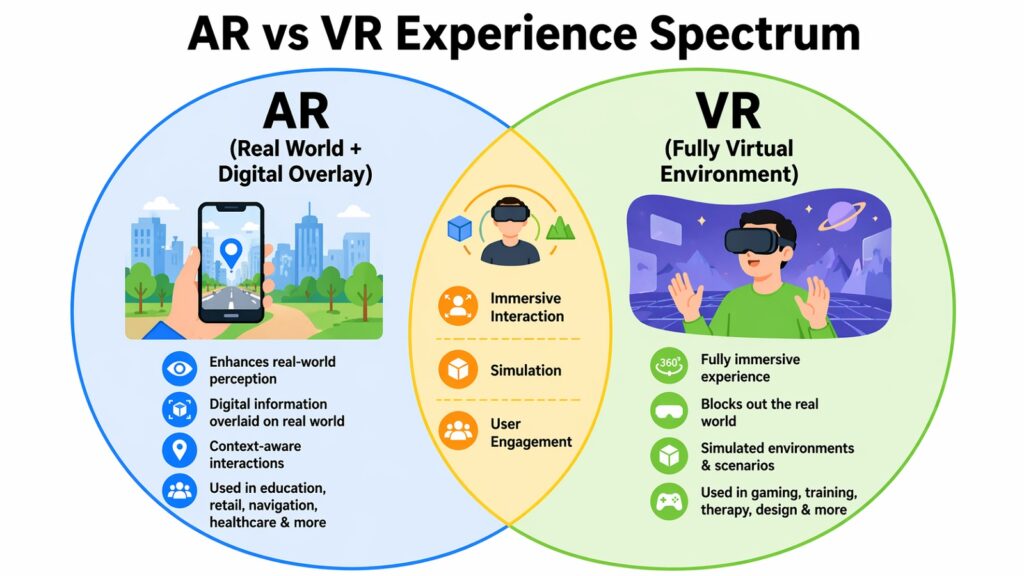 AR vs VR Experience Spectrum