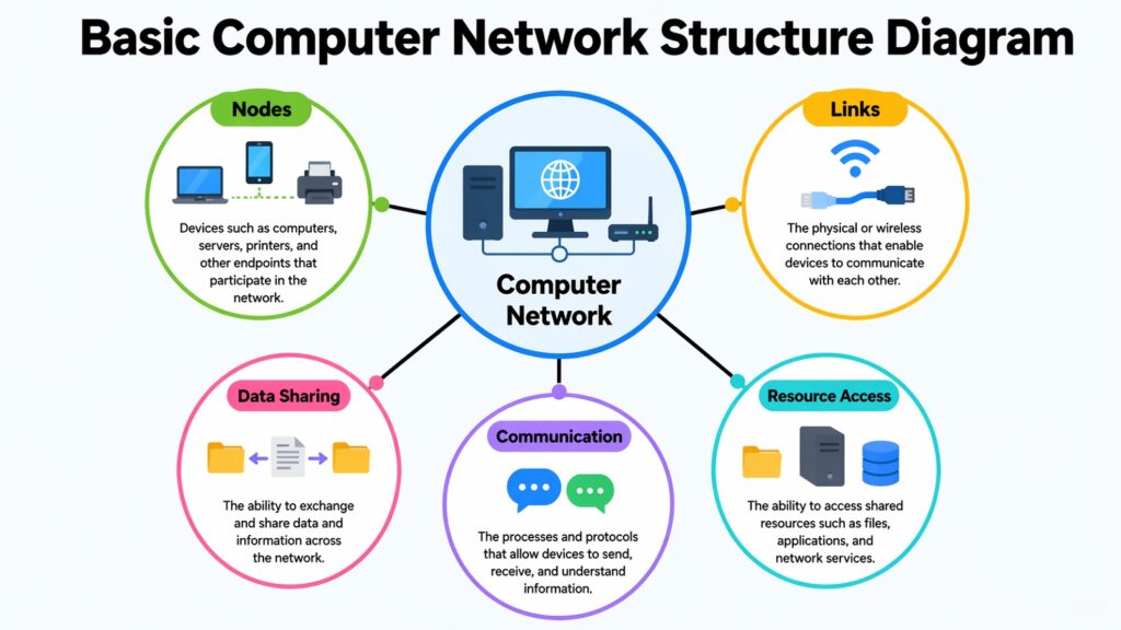 Basic Computer Network Structure Diagram