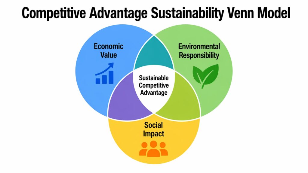 Competitive Advantage Sustainability Venn Model
