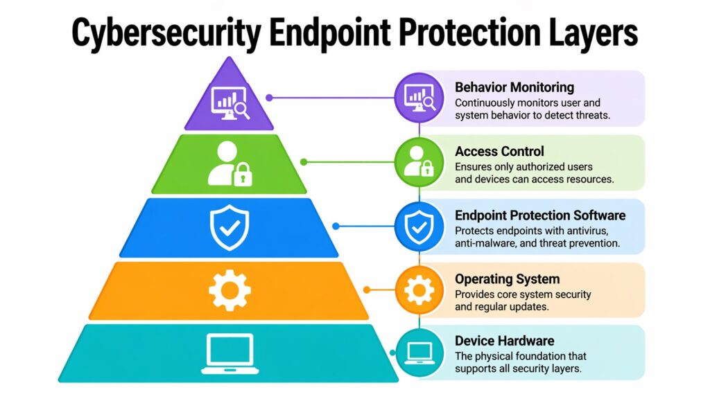 Cybersecurity Endpoint Protection Layers