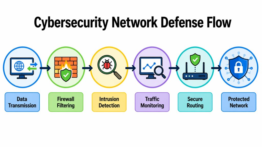 Cybersecurity Network Defense Flow
