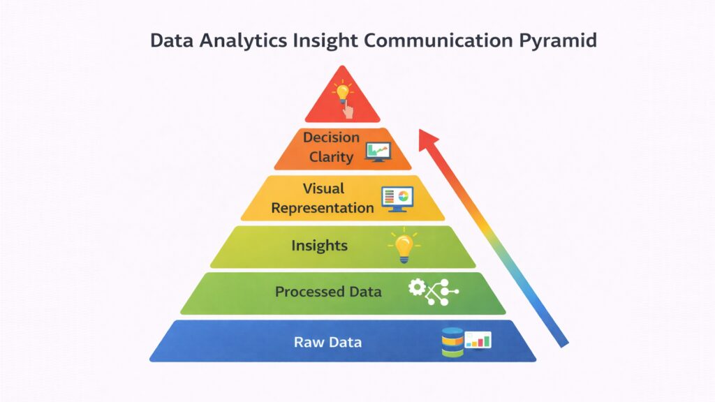 Data Analytics Insight Communication Pyramid