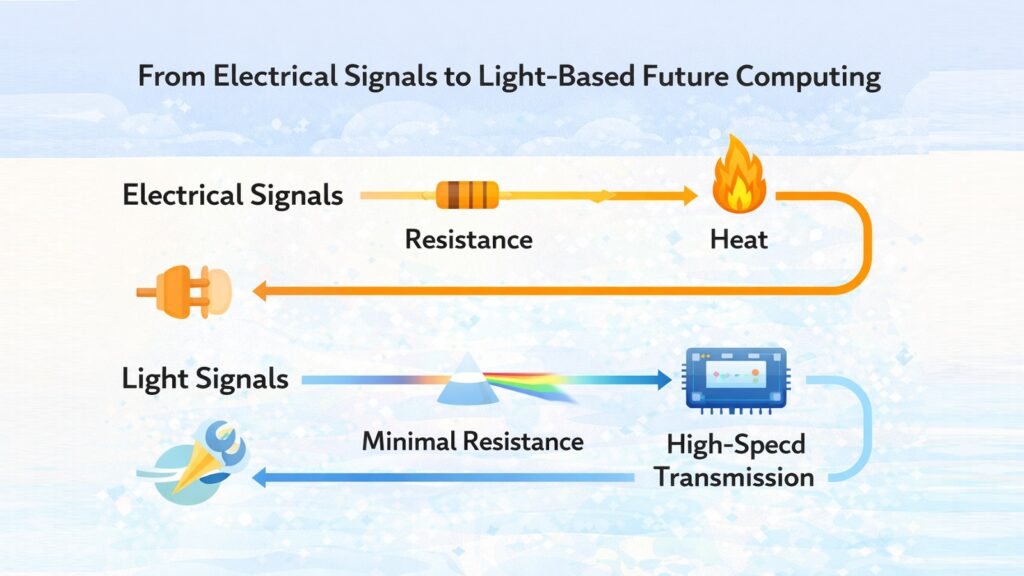 From Electrical Signals to Light-Based Future Computing